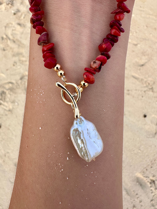 Necklace Coral Heat