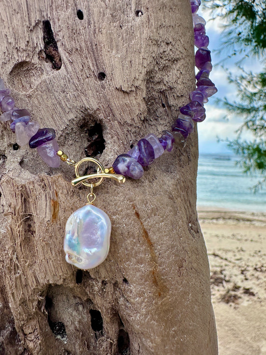 Lunar Calm Amethyst Necklace