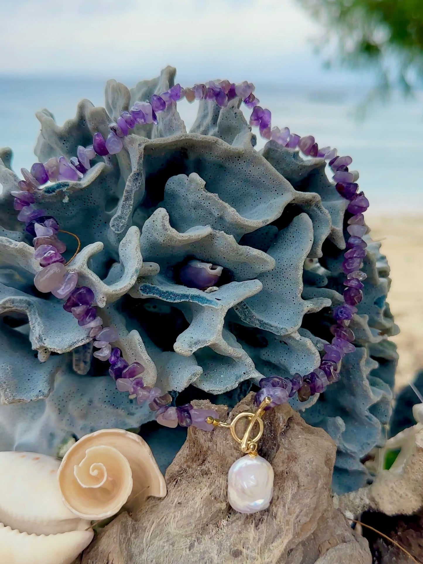 Lunar Calm Amethyst Necklace
