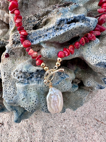 Necklace Coral Heat