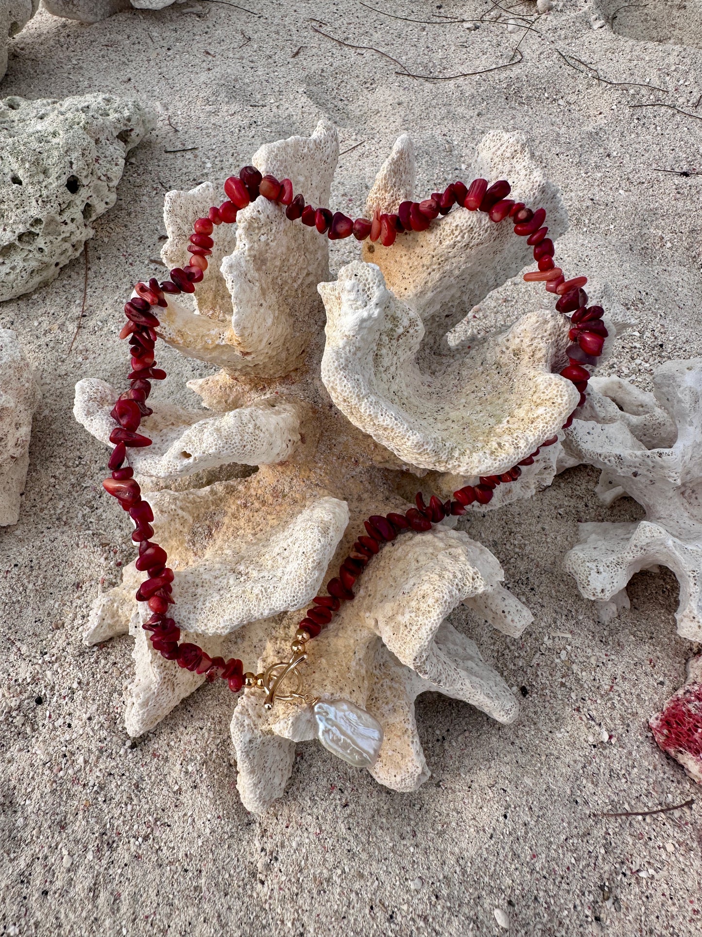 Necklace Coral Heat