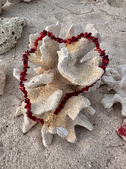 Necklace Coral Heat