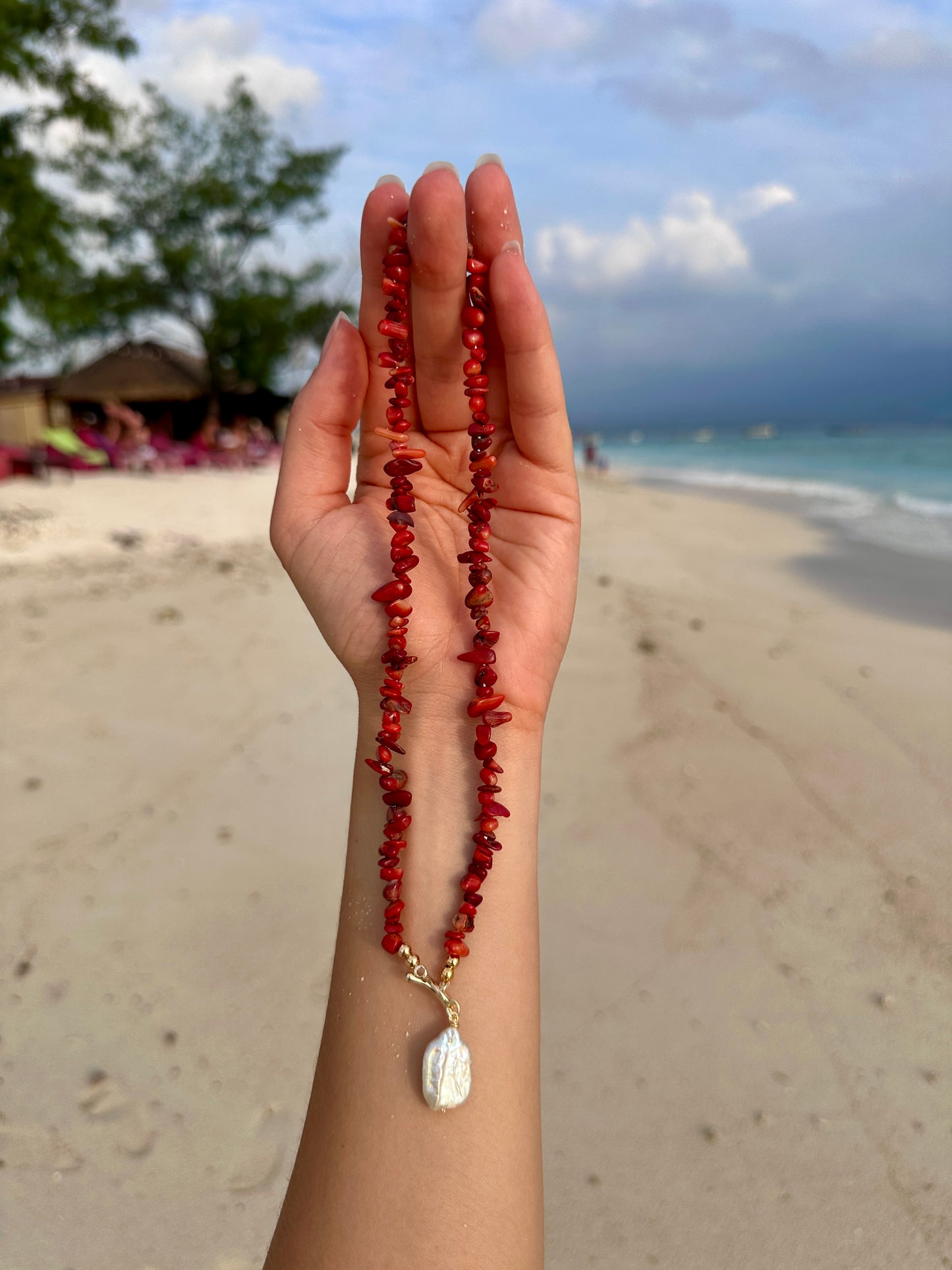 Necklace Coral Heat