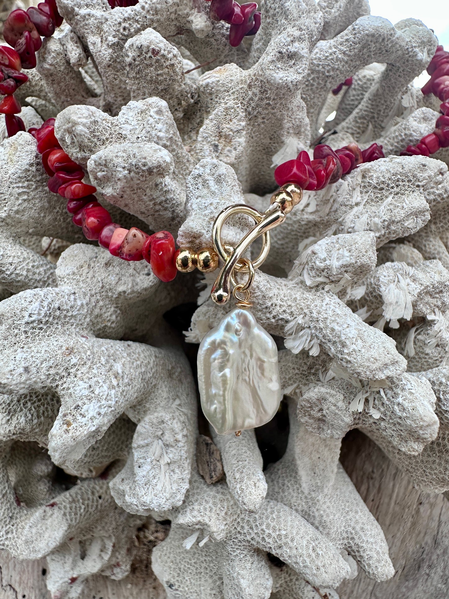 Necklace Coral Heat