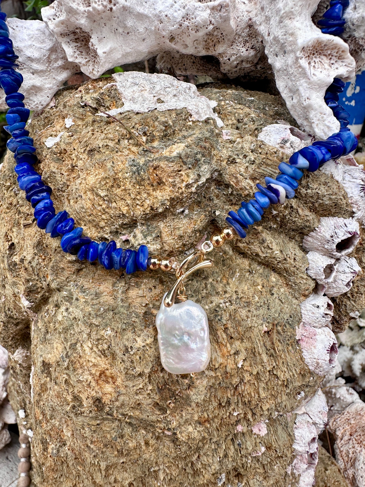 Ocean Voice Lapis Necklace